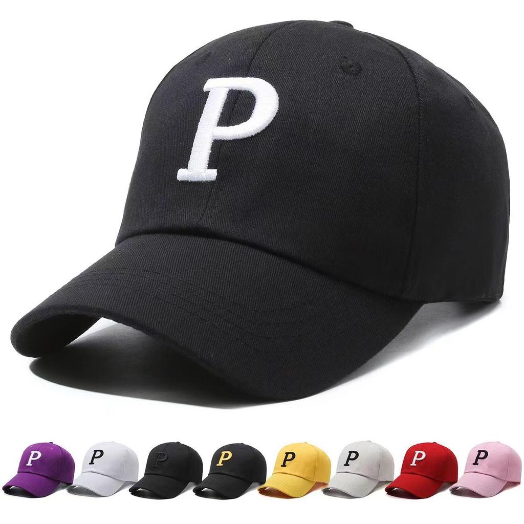 Letters P Embroidery Hat Women Uv Protection Shade Out Sun Protection Breathable