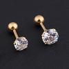 Donna Uomo Oro Nero Argento Cristallo Orecchio Orecchino Barra Labbra Stud Piercing
