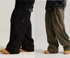 PHILIPPAKER [2Pack] Double-Knee Wide Single-Pleat Training Track Pants Khaki 2Pack