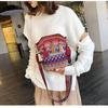 Borsa Vintage da Donna Nappa Etnica Tessuta a Mano a Tracolla per Signora Borsa Hippie a Spalla per Signore Borsetta