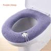 2Pcs Thicken Toilet Seat Cover Mat Winter Warm Soft Washable Closestool Mat Seat Case Toilet Lid Cover Bathroom Accessories