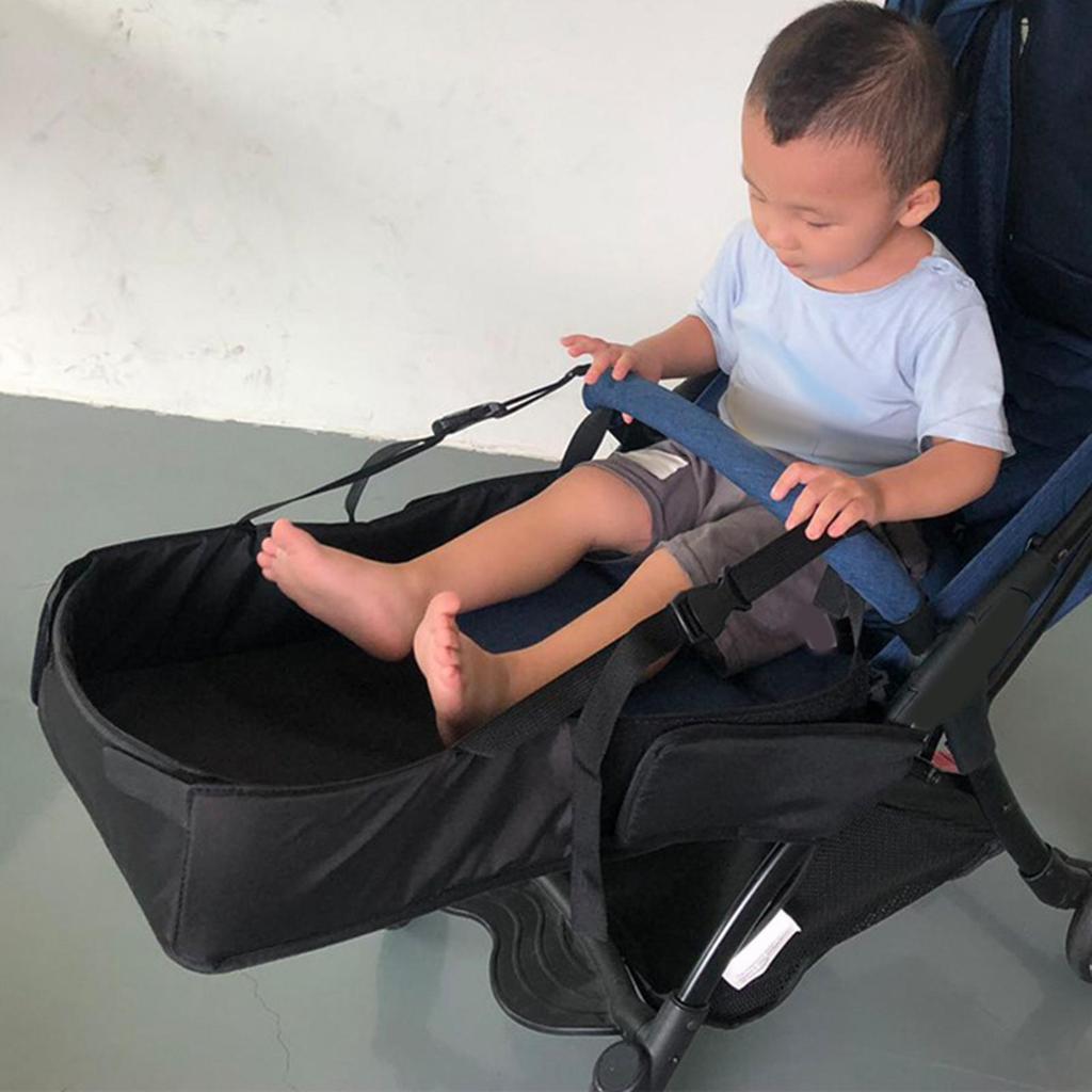 Stroller Footrest Adjustable 50cm Durable Oxford Leg Rest for Kids Pushchair