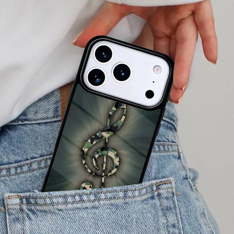 Music Note Musical Treble Clef Phone Case for iPhone 17ProMax 12 13 14 15 16e 17 Pro Max Plus Air Cover