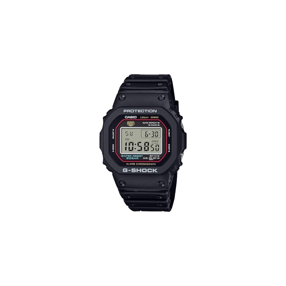[Casio] G-Shock Watch [Domestic Genuine Product] Original G-SHOCK Reissue Model, Made with Biomass Plastic, DW-5000R-1AJF, Men s, Black