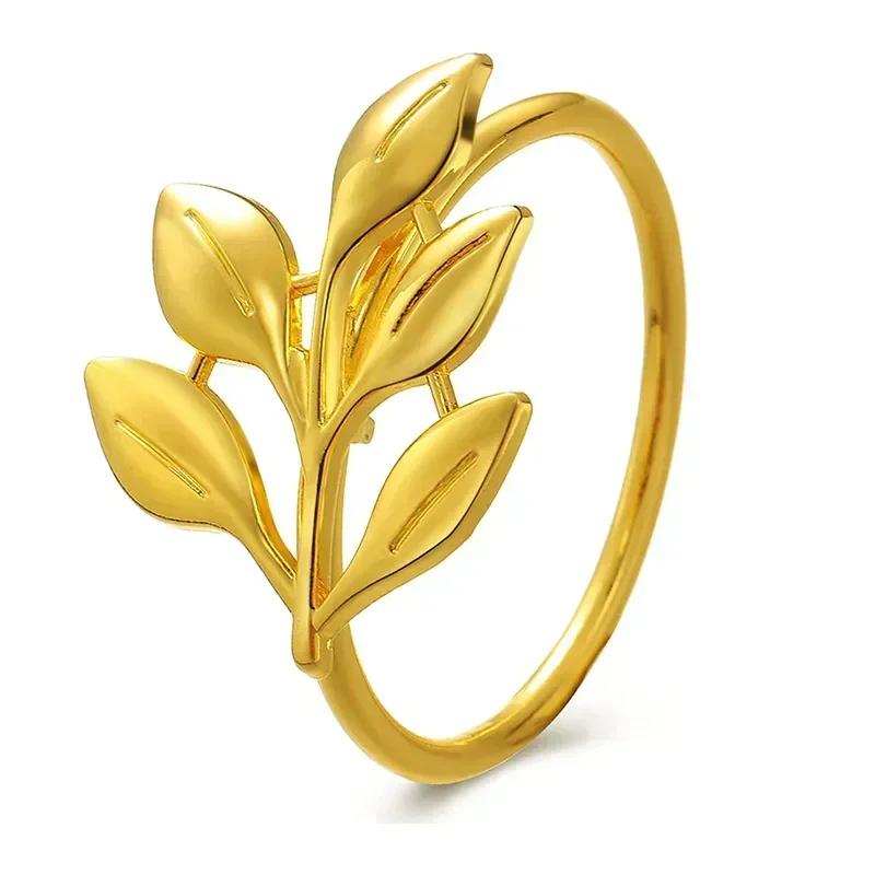 6pcs Vintage Fall Leaves Napkin Rings Elegant Gold Leaf Napkin Buckles Holder for Birthday Wedding Party Dinner Table Decor