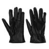 Leather Windstopers Gloves Anti Slip Wind Resistant Thermal Warm Touchscreen Glove Winter Men and Women Black Gloves Guantes