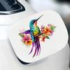 QT2470# Vibrant Hummingbird & Floral Waterproof Car Decorative Decal, Suitable for Cars, Laptops, Bumpers, Glass Window Sticker