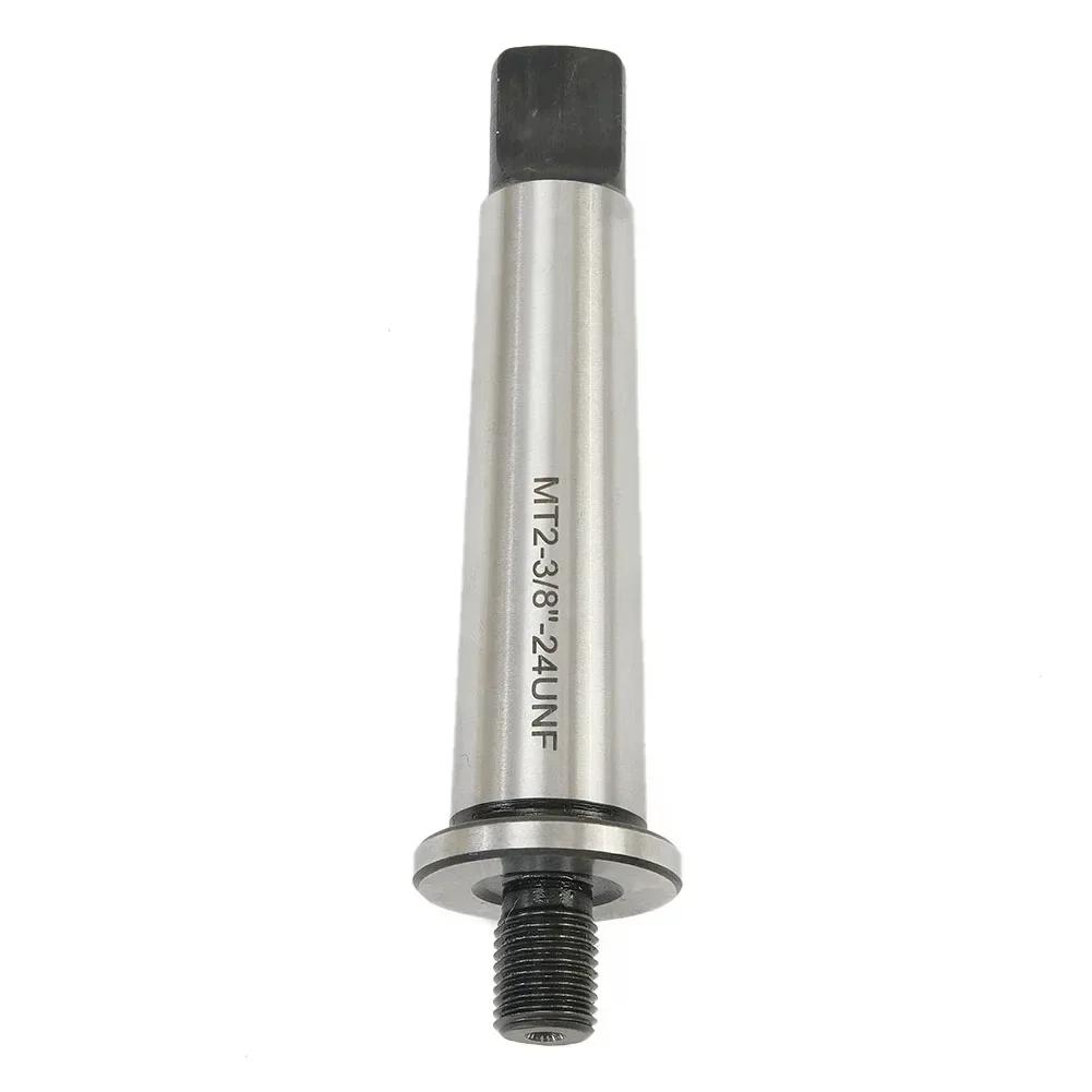 2MT Shank To 3/8"-24 Threaded Drill Chuck Adapters Arbor Hardened Morse Taper MT2 Adapter Toolholding