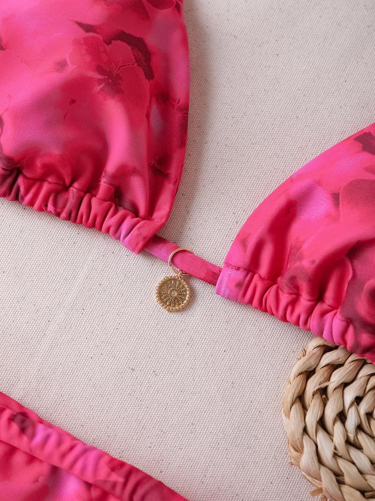 2025 Cross-Border European & American Sexy Print Bikini Swimsuit for Women