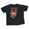 Nirvana Heart Shaped Box T Shirt Adult Large Black Graphic Print 90s Grunge Unisex T-Shirt