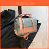 Chic And Modern Pu Leather Handbag With Unique Stitching Details For Everyday Fashion