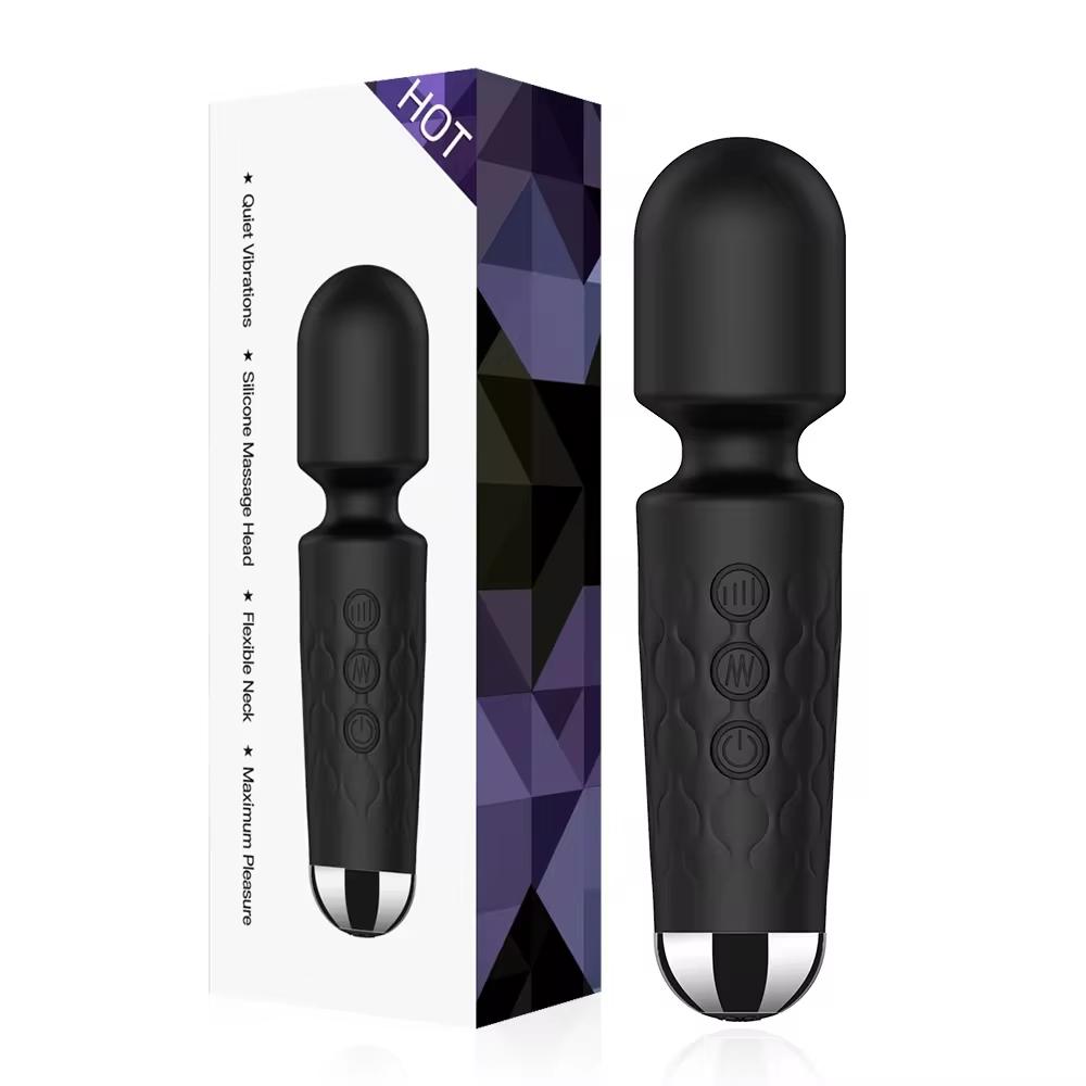 Powerful AV Vibrator for Women 20 Speeds Magic-Wand G Spot Clitoris Stimulator Anal Dildo Female Masturbation Adult Sex Toys
