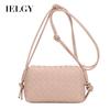 IELGY Women's Woven Bag, Premium Messenger Diamond Shoulder Small Square Bag