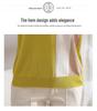 Young Mother's Stylish Ice Silk Knit Short Sleeve T-Shirt
