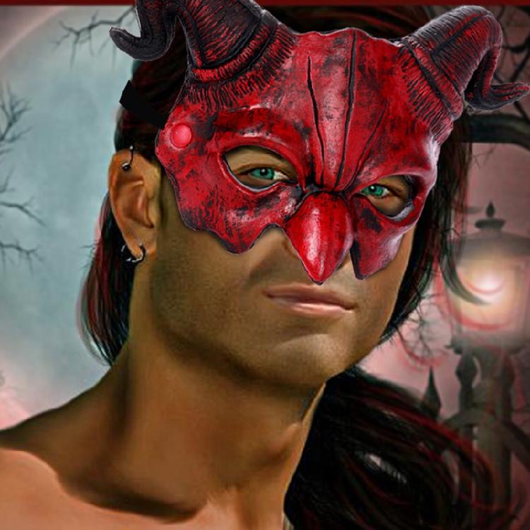 Demon Mask Kid of Dark Mask Slaughter To Prevail Mask Creepy Halloween