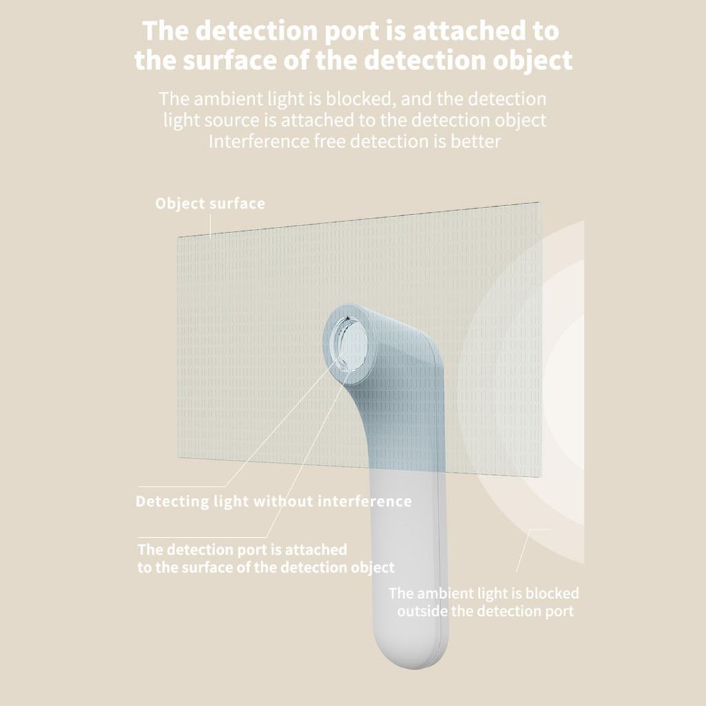 High Precisions Fluorescent Concentration Meter ABS Material Easy To Read Fluorescent Agent Detector Daily Use