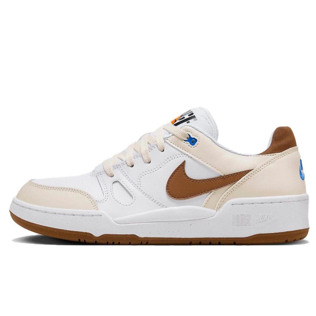 Nike Full Force Abrasion Resistant Breathable Low top Skateboard Shoes Men's Gold HJ3485-121(Team1702-)