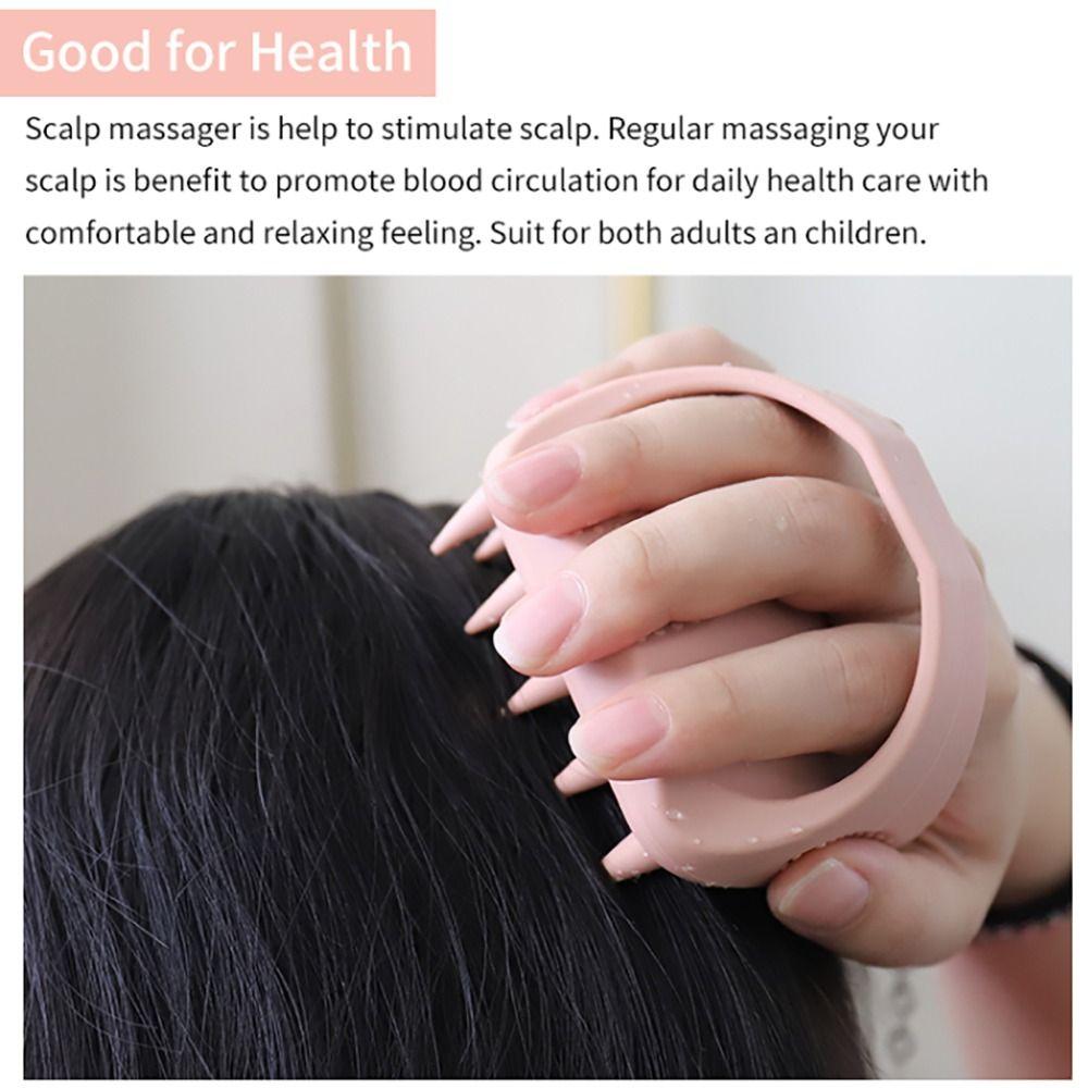 1Pcs Multifunctional Bath Massage Brush Scalp Massager Shower Brush Comb Silicone Shampoo Brush