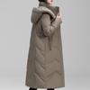 Winter Long Down Coats for Women Vintage Parkas Hooded 2026 Elegant Thick Warm Down Jackets Woman Outerwears
