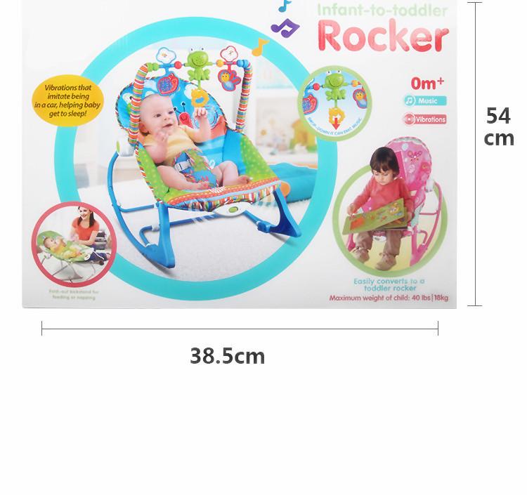 Multifunctional Baby Rocking Chair with Music and Vibration Soothing Cradle Bed