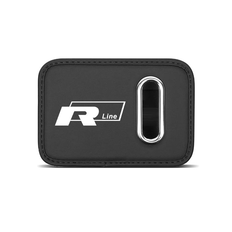 Car Soft Leather Tissue Box Multi Functional Car Door Storage Box Accessories For VW Golf T‑Roc Tiguan Polo Passat T‑Cross MK7 Gj8