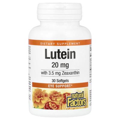 Lutein, 20 mg, 30 Weichkapseln