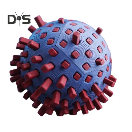 

Zen Spiky Ball Fidget Toy Тревога Снятие стресса Выдвижной шипованный сенсорный мяч для детей Подростков Взрослых Портативный Дорожный Успокаивающий Spiky Sphere Toy синий