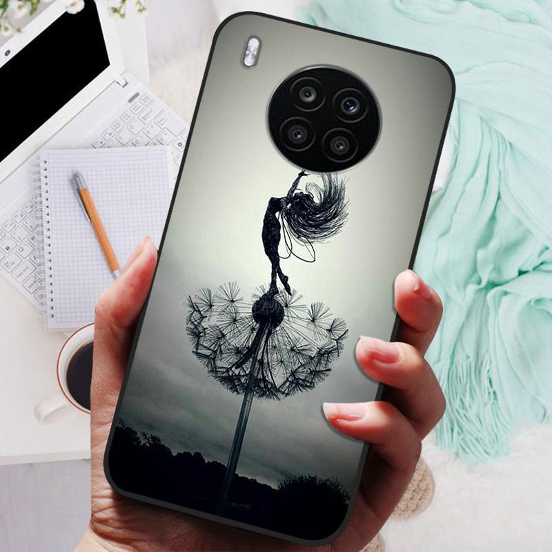 For Honor 50 Lite Case Black Cover Lion Wolf Silicone Soft Back Cases For Huawei Honor 50 Lite Pro Phone Case Protective Shell