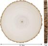 MUYYIKA Natural Pine Wood Slices, DIY Parts, Craft Supplies, Discs, Cup Mats, Keepsakes, Photography Decorations, Set of 4 (8-9cm Diameter, 1cm Thick)