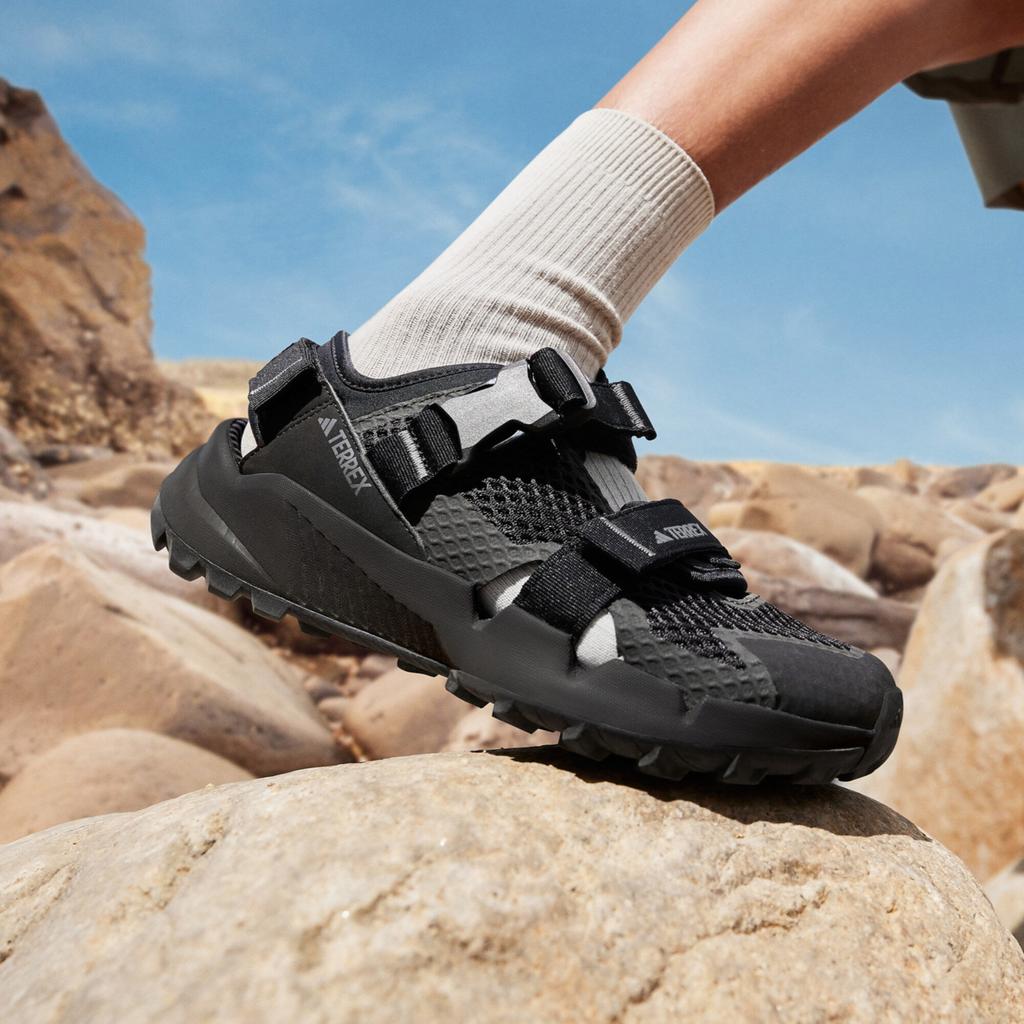 adidas Terrex Hydroterra Sandals Black Grey Four