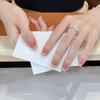 Ks Nail Art Wearable Nails Short Style 2026 New Model High-End Super Popular Cat Eye Handmade High-Quality Nude Color Stunning Nail Pieces