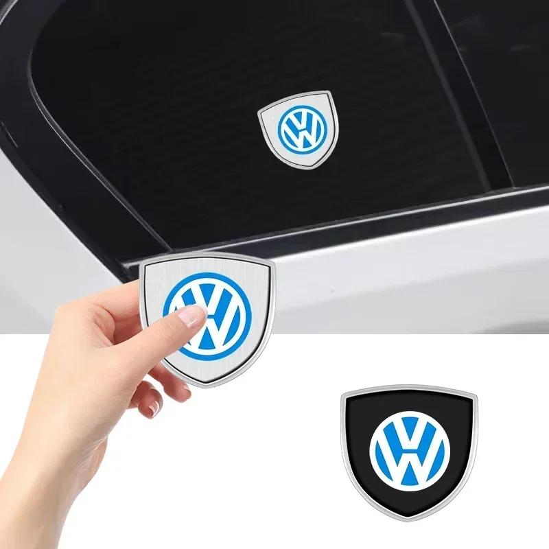 PCVHD1 3D Metal Car Body Fender Emblem Shield Stickers Decor Auto Accessories For VW Volkswagen Golf 4 5 7 6 3 mk4 mk2 mk3 mk5 mk6 mk7