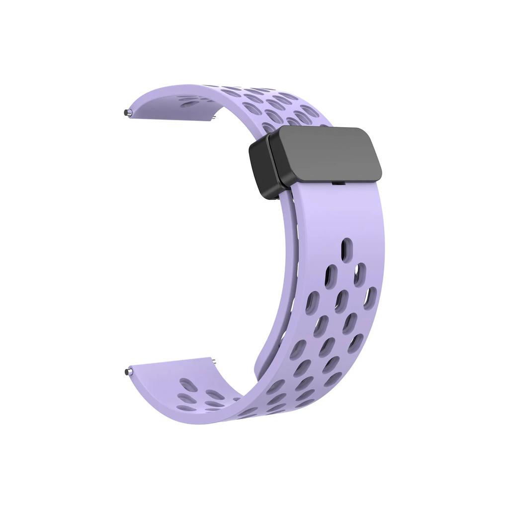 Silicone Watch Band For Garmin Venu 2 Plus Sq Vivoactive 3 4 5/Forerunner 255 645 158/55/245 Music Magnetic Buckle Strap