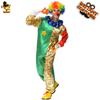 Halloween adult big men's circus happy clown costumes stage costumes cosplay costumes