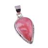 Natural Pink Opal Gemstone Handmade 925 Solid Sterling Silver Pendant 1.5" Z5j89