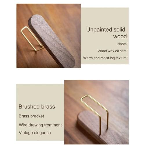 NOELAMOUR Wooden Coffee Filter Holder, Coffee Paper Stand, Disposable Coffee Filters (Walnut Wood)