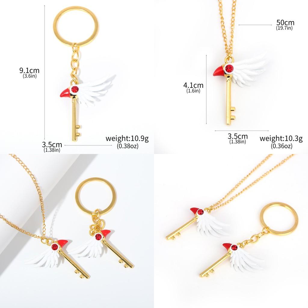 Cardcaptor Sakura Bird Head Magic Wand Necklace With Alloy Pendant For Cosplay Fans