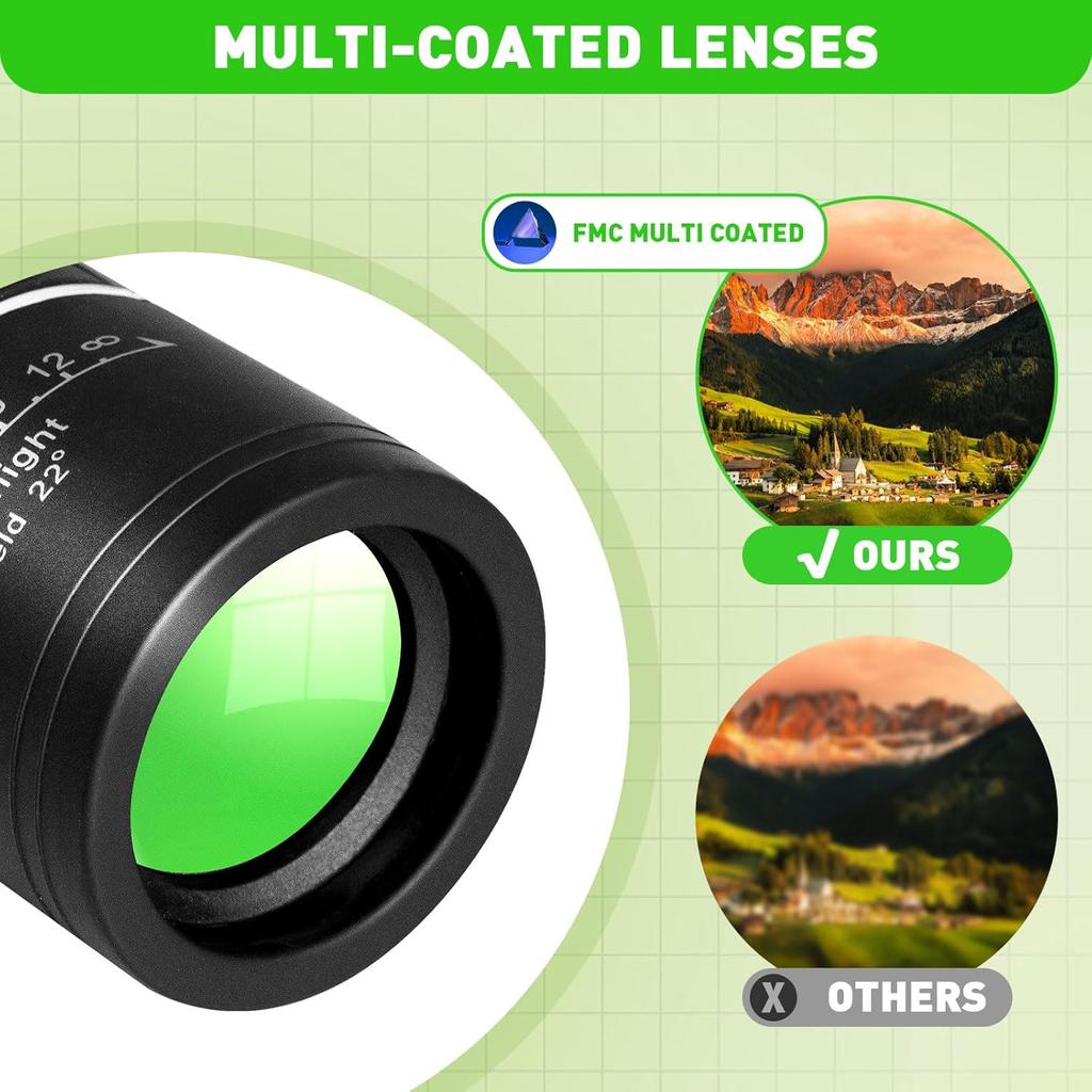 Powerful Long Range Portable Monocular Telescope 40x60 Hd Zoom Suitable For Sports Outdoor Camping Travel