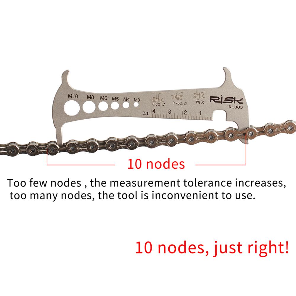 3 In 1 Bicycle Chain Checker Bike Chain Wear Indicator Tool Bicycle Chain Hook Bike Bolt