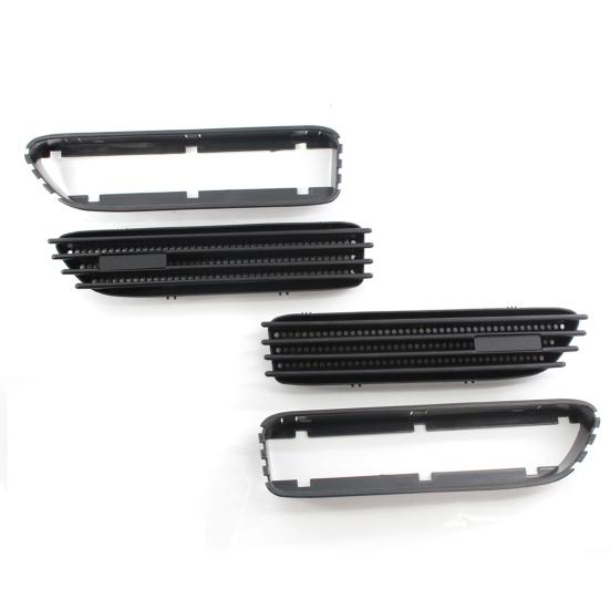 2Pcs Seite Fender Vent Grill Anti-korrosion Perfekte Spiel ABS Seite Fender Luftstrom