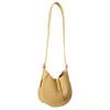 Polo Ralph Lauren Polo ID Brand Logo Cowhide Leather Shoulder Bag Small Women Shoulder Bag Lemon-Yellow WAPOBAG02V20223