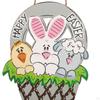 Bunny Wooden Wall Decor - Vibrant Home Accent
