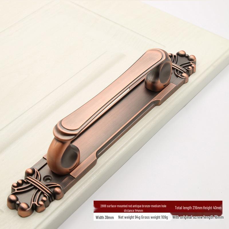 Antique Bronze Surface Mount Sliding Barn Door Handle for Wooden and Double Doors.