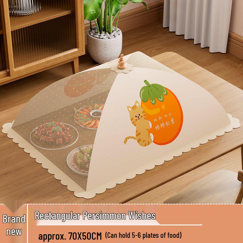 Foldable Dust & Flyproof Food Cover - Perfect for Dining Table & Leftovers