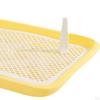 Dog Potty Training Tray, Removable Cat Litter Box, Reusable Box with Mesh Grids for Small