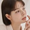 [ELLE Jewelry] 14K GF Simple Line Hole One-Touch Earrings ELGPEE558