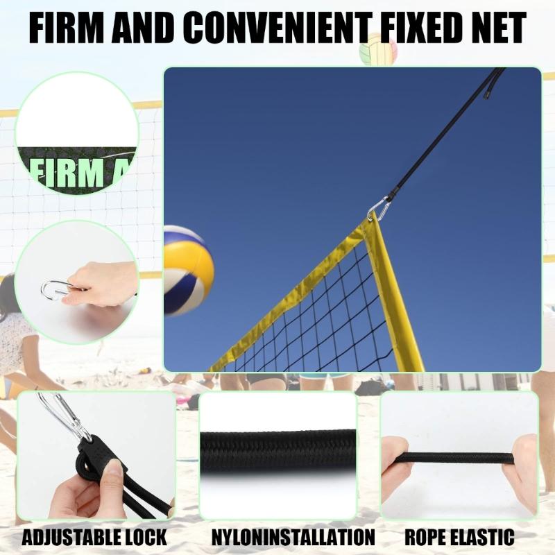 Pack Of 4 High Quality Tennis Net Extension cables With Secure Adjustable Clips For Easy arrange