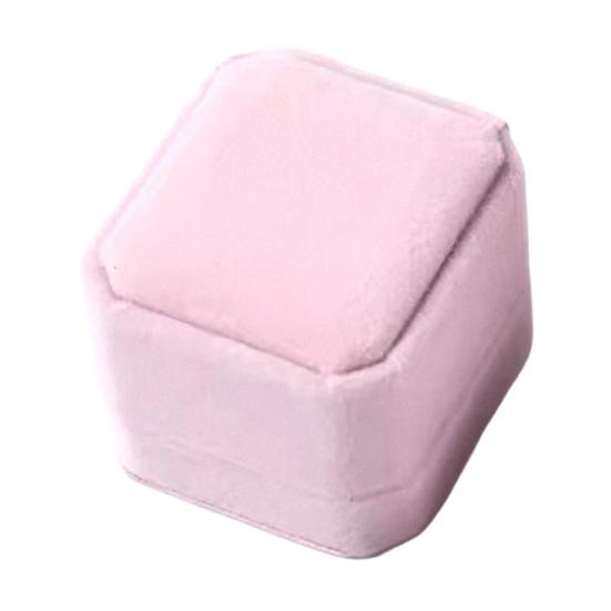 Ring Storage Box, Octagonal Design, with Soft Flannel Organizer, Shockproof Scratch-Proof Ring Box for Engagement Wedding Proposal