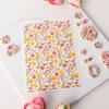 Clay Water Transfer Paper for DIY Clay Earring Jewelry, Floral Clay Transfer Sheet Flower Paper for Pottery Enamel Decal