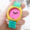 Dopamin Damen Uhr Einfache Digitale Quarzuhren Lässige Jelly Mehrfarbige Silikon Damen Armbanduhr